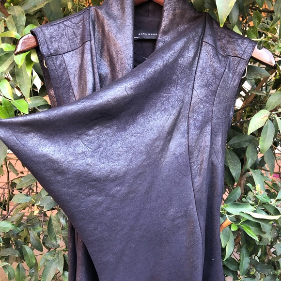 Zara Black Blazer Vest - Picture 4 of 6